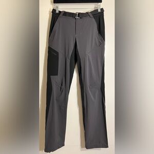 Quechua Men's Performance Gray and Black Color Block Pants
